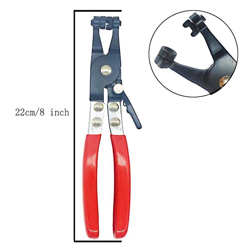 mainpoint Hose Clamp Plier Auto Repair Tool Swivel Flat Band for Removal and Installation of Ring-Type or Flat-Band Hose Clamps - Image 1